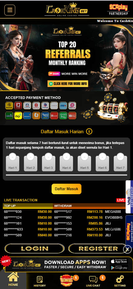 CashKingBet - Homepage - Judikiss8