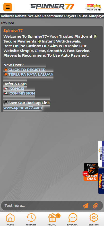 SPINNER77 - Live Chat - Judikiss8