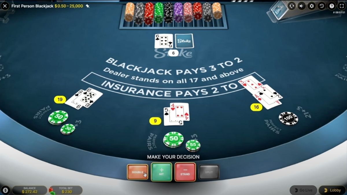 First Person Blackjack - Game 2 - judikiss8