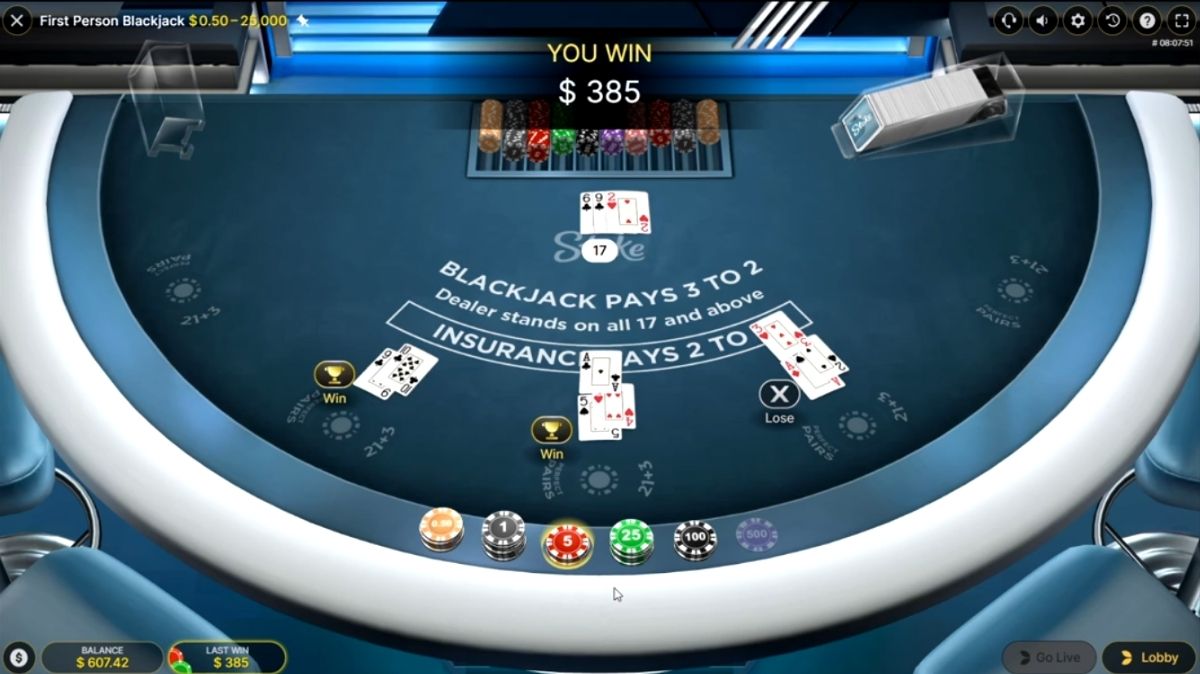 First Person Blackjack - Game 3 - judikiss8