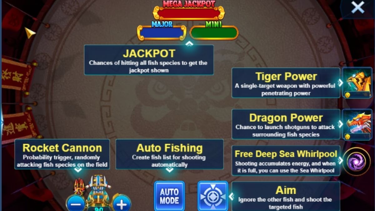 Fortune King Jackpot Fishing - Interface - Judikiss8