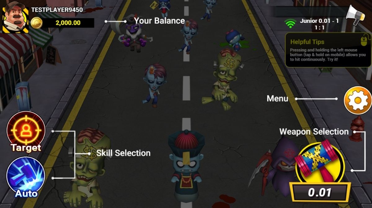 Zombie Party Fishing - Interface - judikiss8