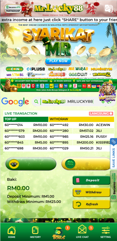 MrLucky88 - Homepage - judikiss8