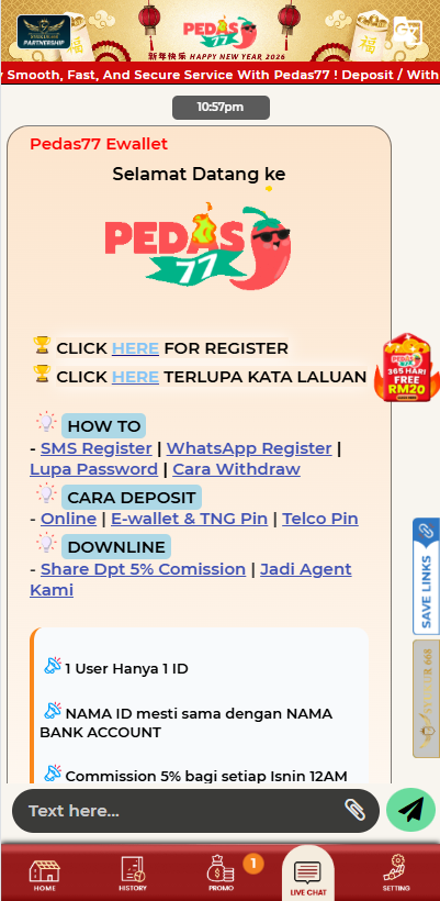 Pedas77 - Livechat - judikiss8